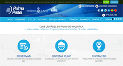 Desktop Screenshot of palmapadel.es